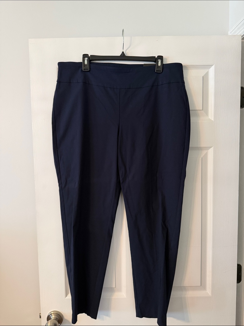 ATTYRE Women's Navy Stretch Pull-On Work Pants size 16W brand new inseam 27”